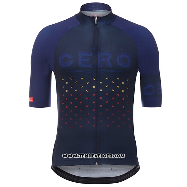 2017 Maillot Ciclismo Cero Vuelta Espana Noir Manches Courtes et Cuissard